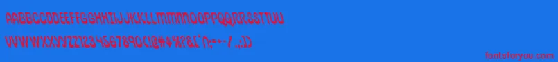 pepperlandleft Font – Red Fonts on Blue Background