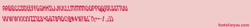 Fonte pepperlandleft – fontes vermelhas em um fundo rosa