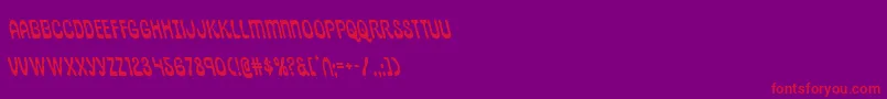 pepperlandleft Font – Red Fonts on Purple Background