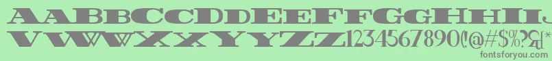 Fatest Font – Gray Fonts on Green Background