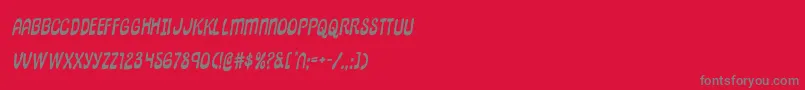 pepperlandrotal Font – Gray Fonts on Red Background