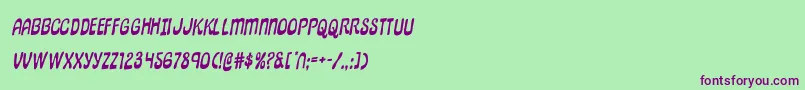 Шрифт pepperlandrotal – фиолетовые шрифты на зелёном фоне