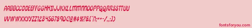 pepperlandrotal-Schriftart – Rote Schriften auf rosa Hintergrund