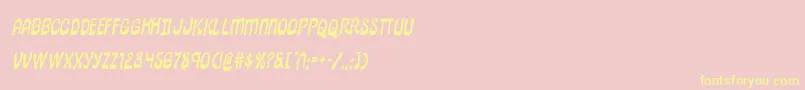 pepperlandrotal Font – Yellow Fonts on Pink Background