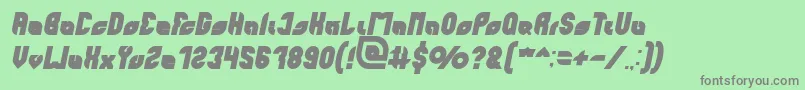 Saiba mais sobre a fonte perfect Bold Italic Fonte perfect Bold Italic – fontes cinzas em um fundo verde