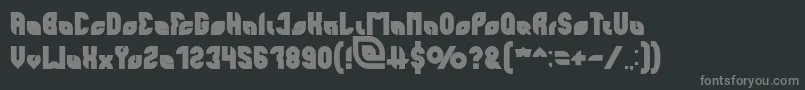 perfect Bold Font – Gray Fonts on Black Background