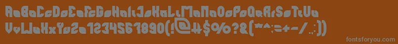 perfect Bold Font – Gray Fonts on Brown Background