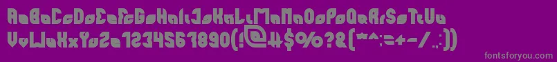perfect Bold Font – Gray Fonts on Purple Background