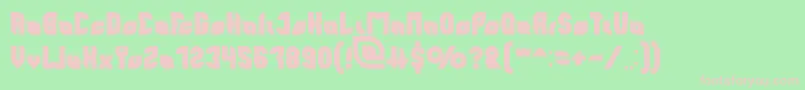 perfect Bold Font – Pink Fonts on Green Background