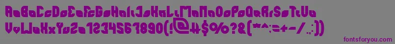perfect Bold Font – Purple Fonts on Gray Background