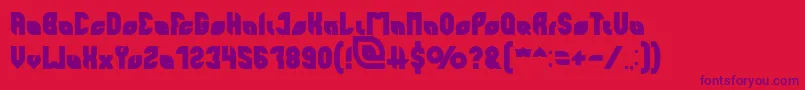 perfect Bold Font – Purple Fonts on Red Background
