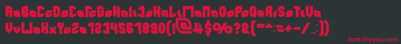 fuente perfect Bold – Fuentes Rojas Sobre Fondo Negro