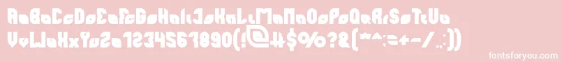 perfect Bold Font – White Fonts on Pink Background