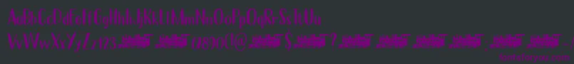Шрифт Perfect Day DEMO – фиолетовые шрифты на чёрном фоне