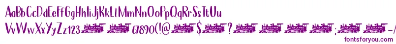 Perfect Day DEMO-fontti – violetit fontit valkoisella taustalla