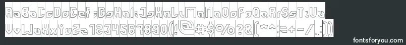 perfect Hollow Inverse Font – White Fonts