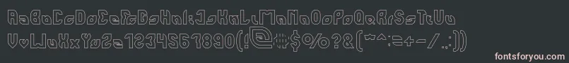 perfect Hollow Font – Pink Fonts on Black Background