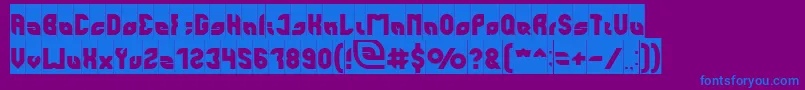 Шрифт perfect Inverse – синие шрифты на фиолетовом фоне