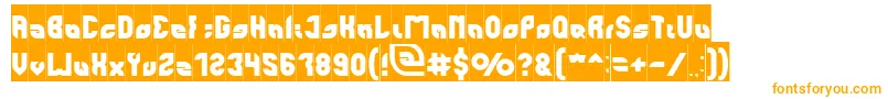 Шрифт perfect Inverse – оранжевые шрифты