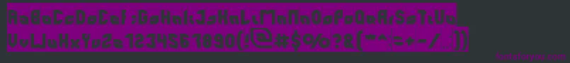 Шрифт perfect Inverse – фиолетовые шрифты на чёрном фоне