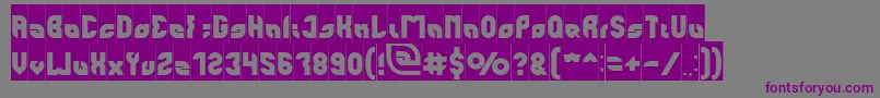 Шрифт perfect Inverse – фиолетовые шрифты на сером фоне