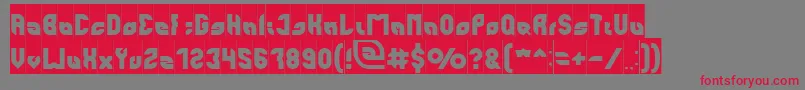 perfect Inverse Font – Red Fonts on Gray Background