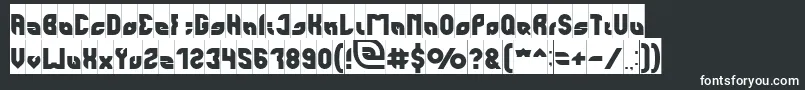 Шрифт perfect Inverse – белые шрифты на чёрном фоне