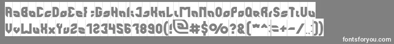 perfect Inverse Font – White Fonts on Gray Background