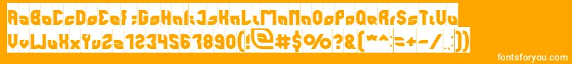 perfect Inverse Font – White Fonts on Orange Background