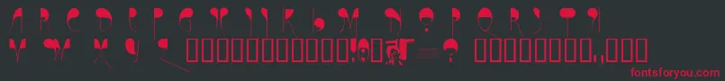 Chasezenparis Font – Red Fonts on Black Background