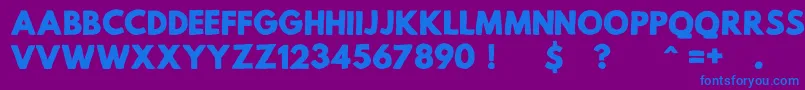 MildLifeRegularPersonalUse Font – Blue Fonts on Purple Background