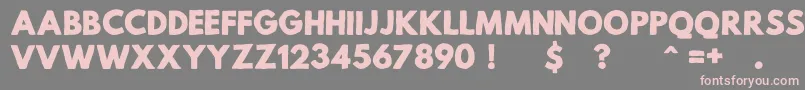 Weitere Informationen zur MildLifeRegularPersonalUse-Schriftart MildLifeRegularPersonalUse-Schriftart – Rosa Schriften auf grauem Hintergrund