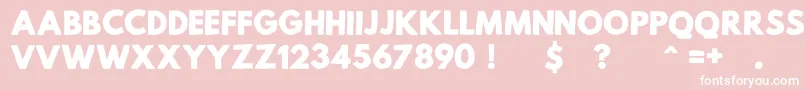 MildLifeRegularPersonalUse Font – White Fonts on Pink Background