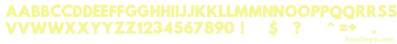 MildLifeRegularPersonalUse Font – Yellow Fonts on White Background