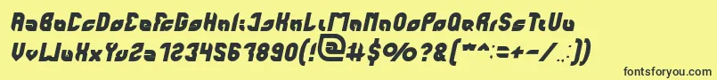 perfect Italic Font – Black Fonts on Yellow Background