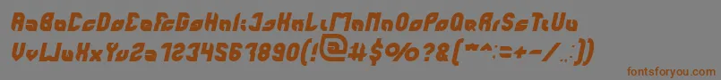 Шрифт perfect Italic – коричневые шрифты на сером фоне