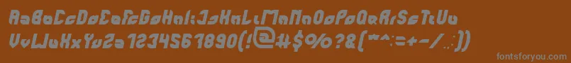 fuente perfect Italic – Fuentes Grises Sobre Fondo Marrón