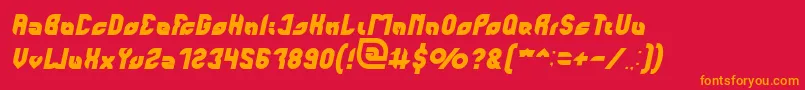 fuente perfect Italic – Fuentes Naranjas Sobre Fondo Rojo