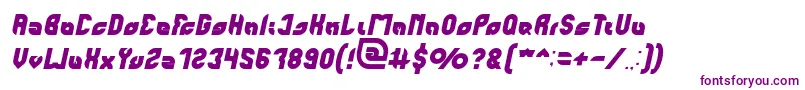 perfect Italic Font – Purple Fonts on White Background