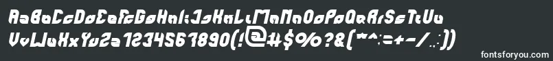 フォントperfect Italic – 黒い背景に白い文字