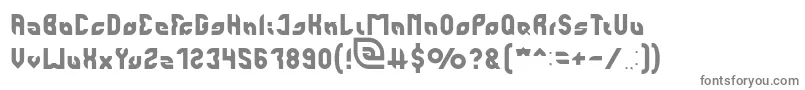 perfect Light-fontti – harmaat kirjasimet valkoisella taustalla