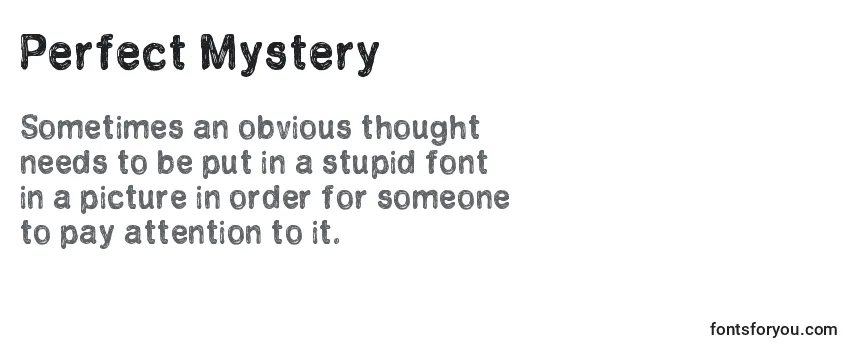 Review of the Perfect Mystery Font