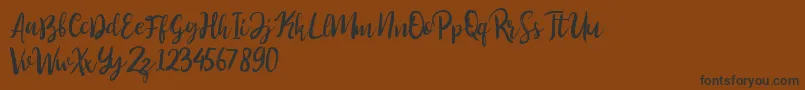 Perfect Sweet Font – Black Fonts on Brown Background