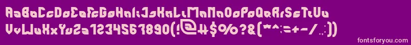 perfect Font – Pink Fonts on Purple Background