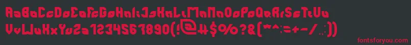perfect Font – Red Fonts on Black Background
