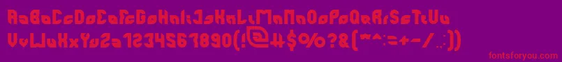 Шрифт perfect – красные шрифты на фиолетовом фоне
