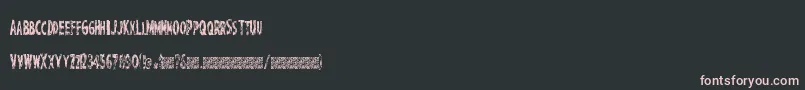 PerfectChisle Font – Pink Fonts on Black Background