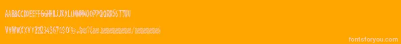 PerfectChisle Font – Pink Fonts on Orange Background