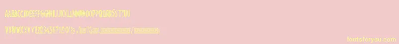 PerfectChisle Font – Yellow Fonts on Pink Background
