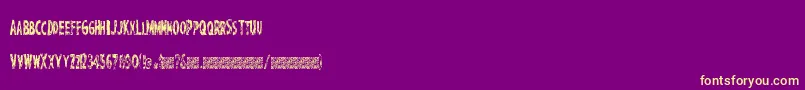 PerfectChisle Font – Yellow Fonts on Purple Background